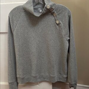J. Crew Light Gray Cowl Neck Sweater in size medium